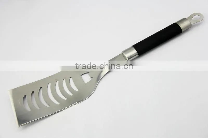 Outdoor living cooking ware Perfect nonslip TPR hand stainless steel 18inch grill accessories