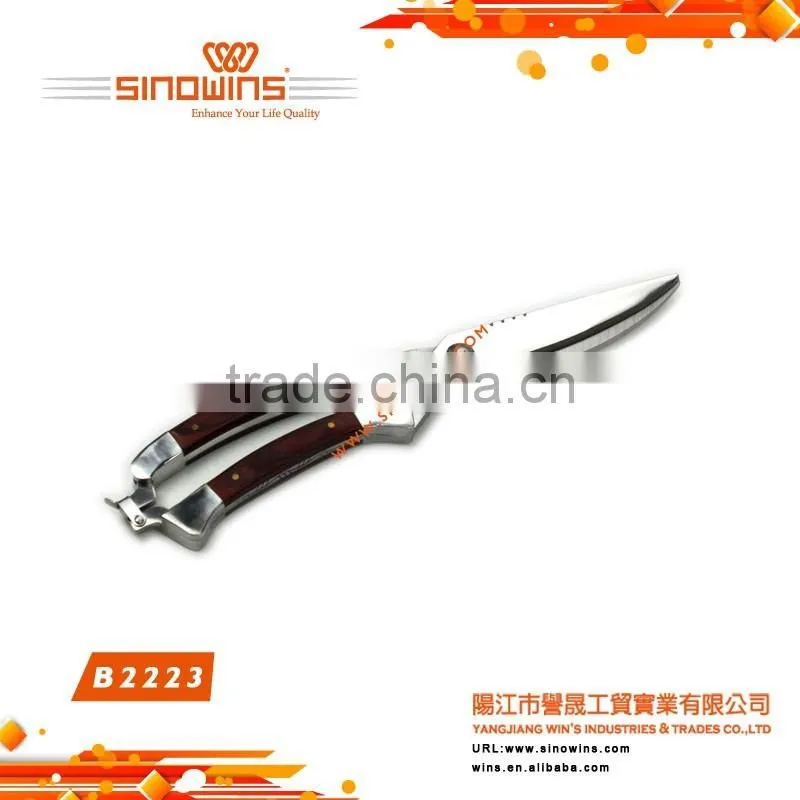 B2107 Stainless Steel Scissors Kitchen Scissors Bone Shears with TPR Handle