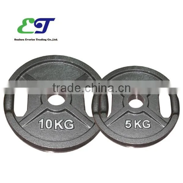Olimpic plate with 2 holes / Deluxe Urethane olimpic plates / 10kg / 5kg olimpic plates / ET-OP04 plate
