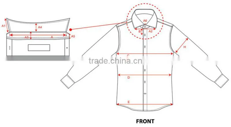 Stylish Contrast collar&cuffs slim fit mens long sleeves dress Shirt