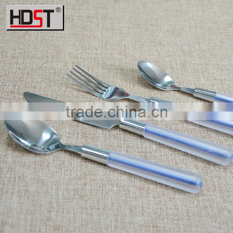410 stainless steel Partial gold plated flatware,service for 3 birthday and promotional gift flatware wholesale