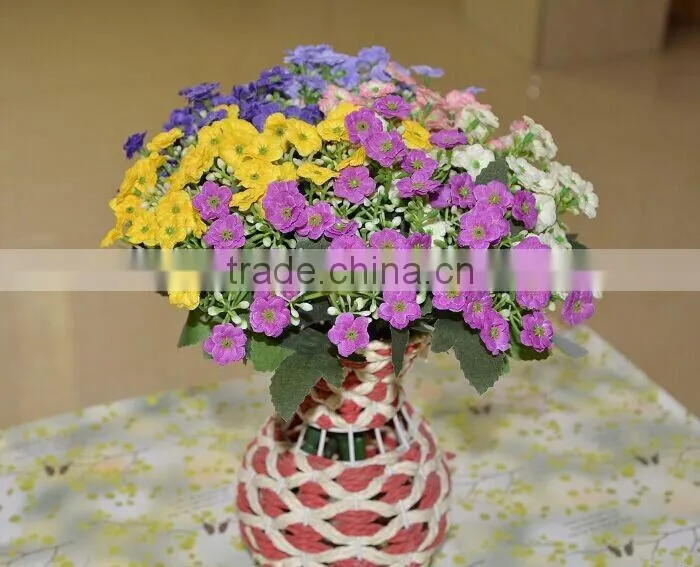 Silk flower bouquet, artificial silk bunch,decorative artificial flower
