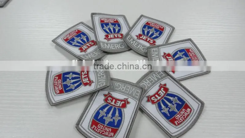 china cheap beautiful custom woven embroidery print patches label