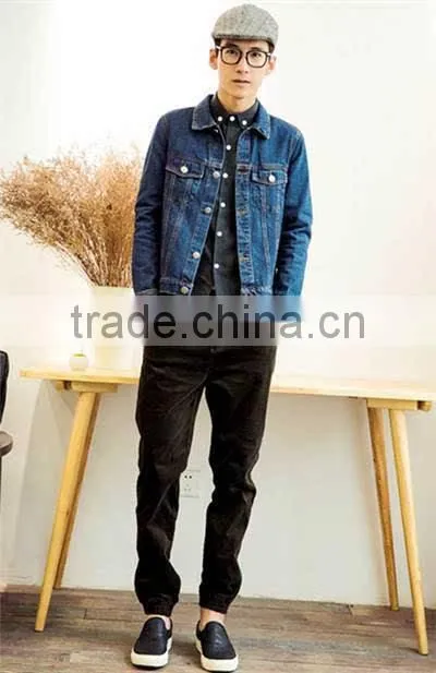 2017 GZY wholesale men jacket factory jeans sewing machine price