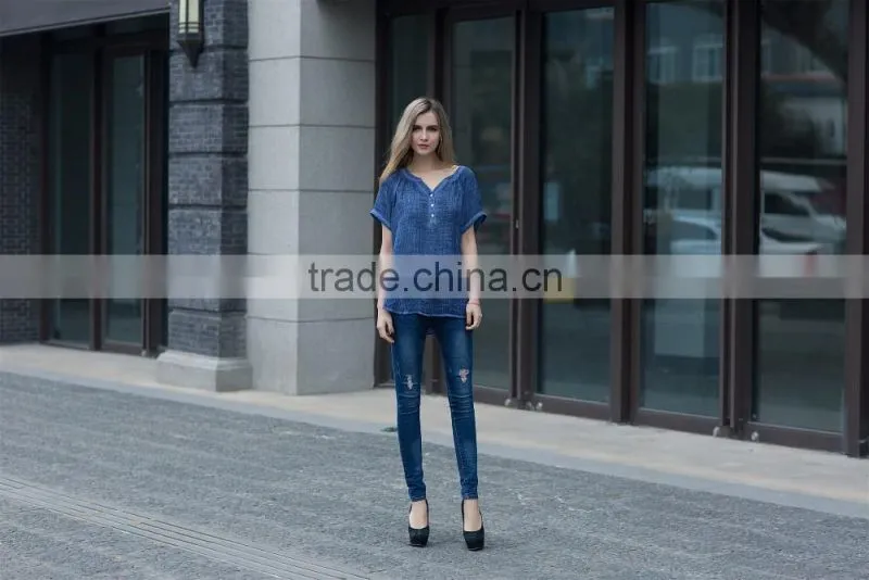 casual blouse for young lady latest summer shirt loose style blouse for young ladies