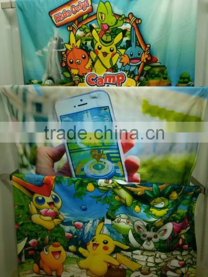 China factory soft quality custom print microfiber fabric beach towel