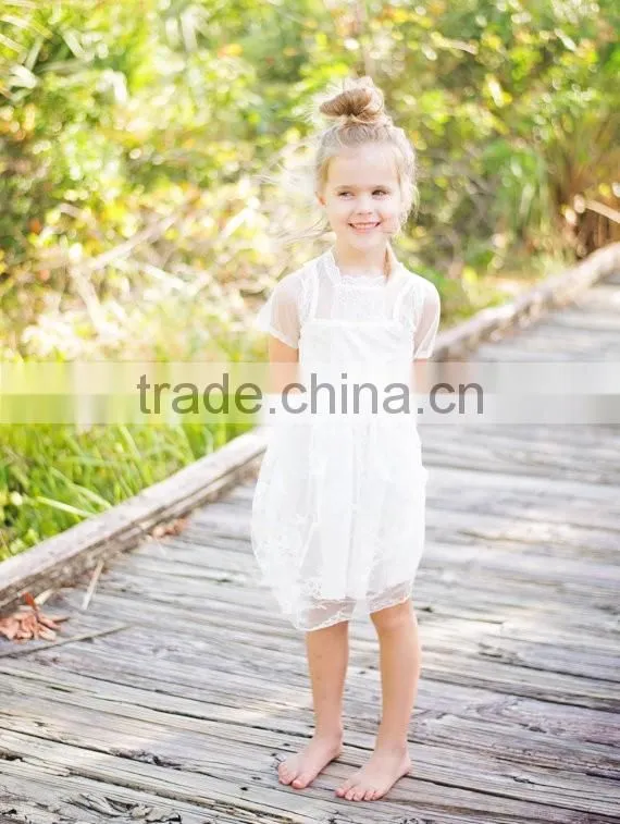 Guangzhou Kid Garment Factory Baby Boutique Wholesale White Dress Lace Baby Frock Patterns