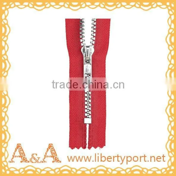 #5 auto lock open-end woven tape resin plastic zipper