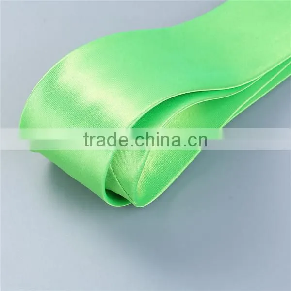 Polyester Necktie Neon Green Necktie Custom