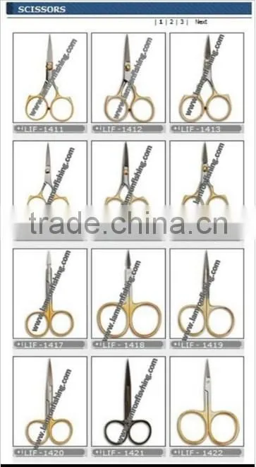 High Quality Half Gold Color Stainless Steel Fishing Iris Scissors