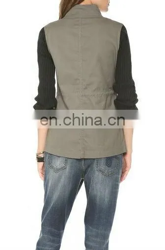 Fancy sleeveless autumn jacket for women 2013 ( M014 )