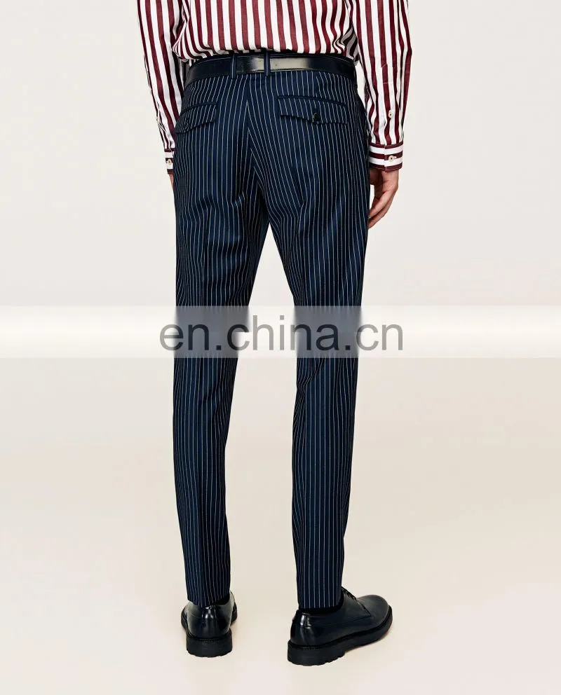2017 Dongguan Wholesale Custom Slim Fit Suit Trousers For Men