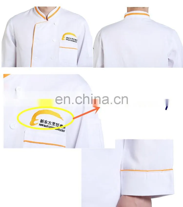 Cheap restaurant kitchen uniform chef coat for sale