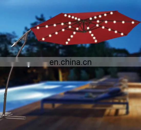 Party umbrella with led/Ourdoor umbrella with led/garden umbrella