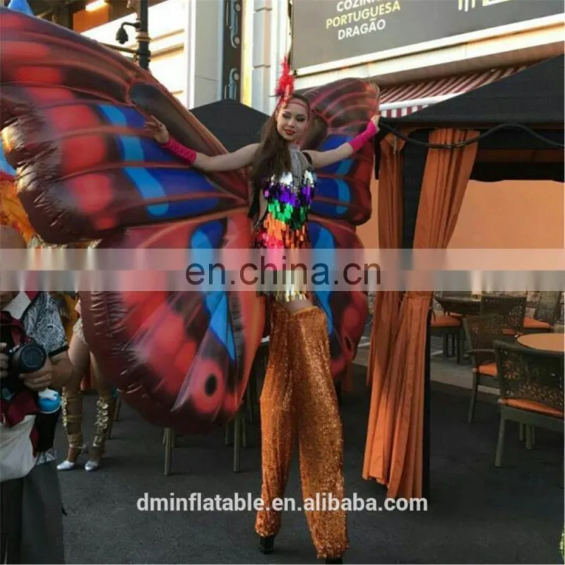 2m width inflatable wings costumes for city parade Decoration sam yu 8082