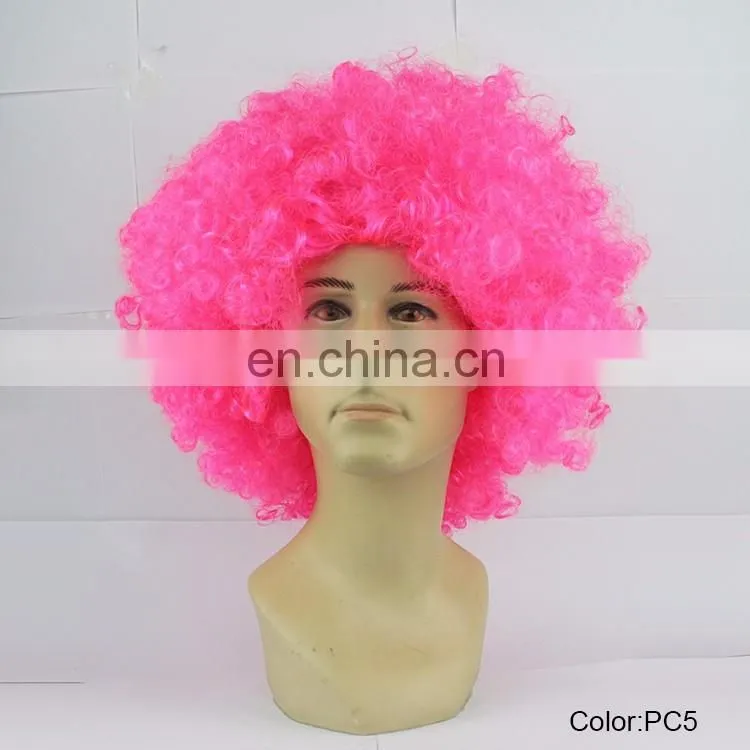 fans pink big cosplay wig for party PC5