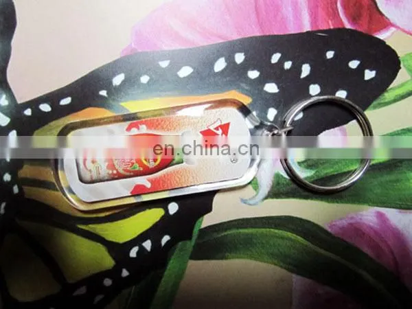 Sea turtle shape with personally design card inserted Acrylic keychain