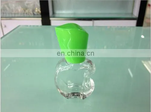 14ml apple shape design empty glass nail polish bottles wholesale