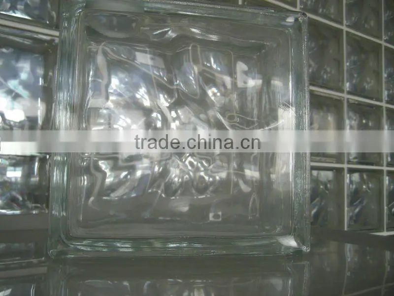 pink side glass block