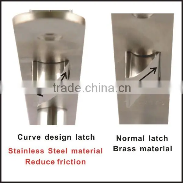 TRUST new structure type stainless steel turnable latch mortise lock
