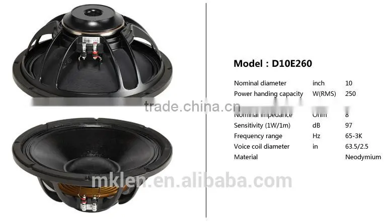 PS10-R2 10" neodymium audio, audio speaker