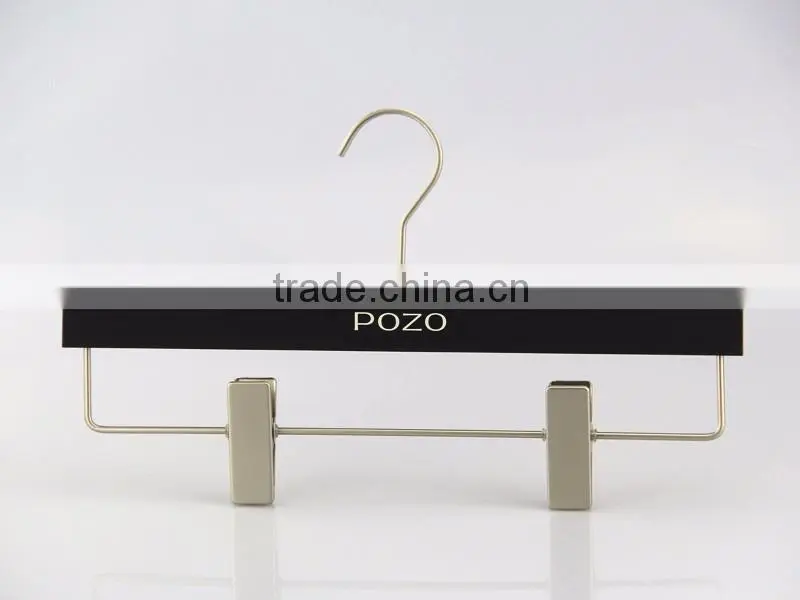 CY-630 customized rubber coat plastic hanger with brand logo for rubber pant hanger