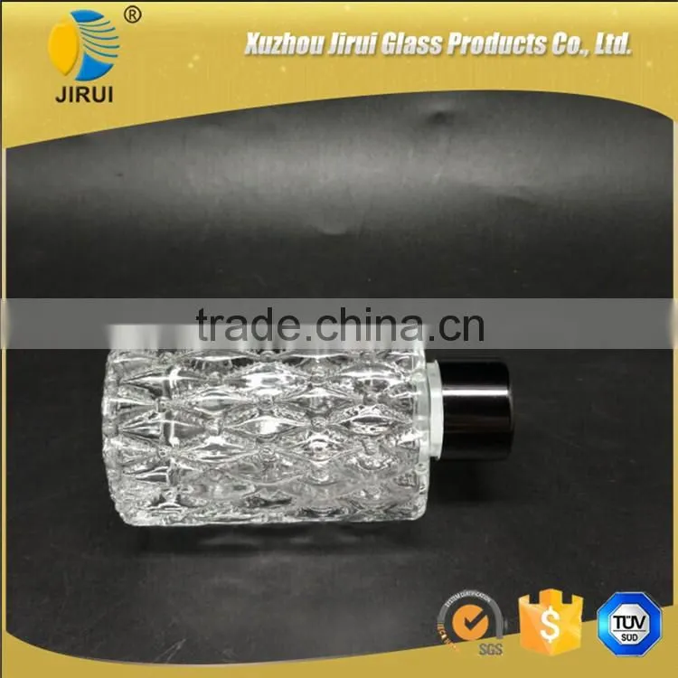 200ml clear square glass diffuser bottles