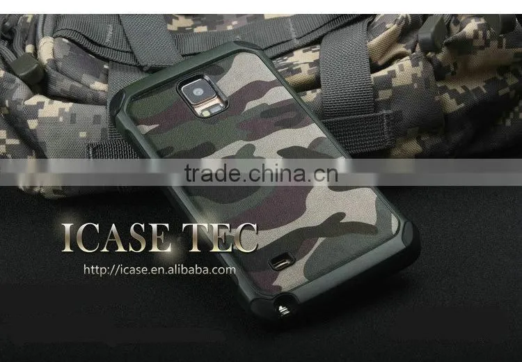 2015 New Arrival Camouflage Case for Samsung Galaxy Note 4, for Samsung Note 4 Back Cover, for Galaxy Note 4 Real Leather Case