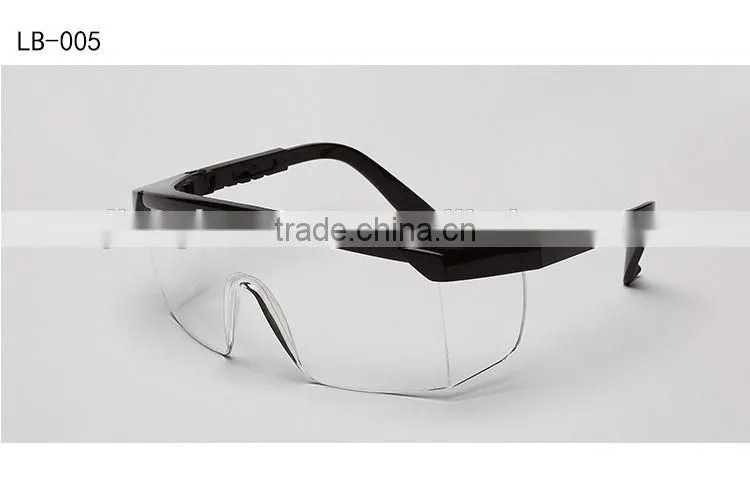 New 2016 black frame trendy glasses clear HD vision safety work glasses painting printing anti-splash goggles against radiation