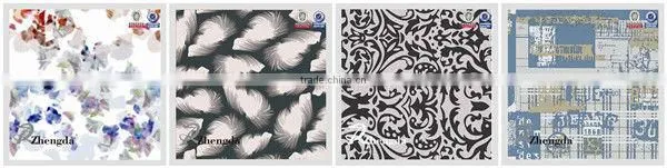 Polyester PVC Coated Abstract Print Fabric