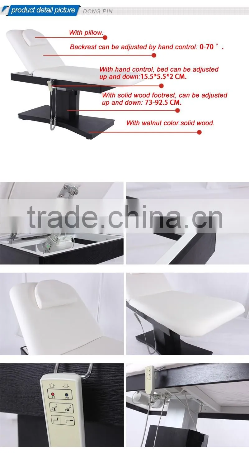 beauty salon furniture health facial bed with 2 motors
