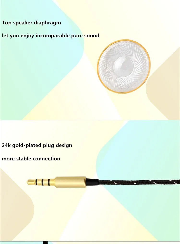 High end super bass stereo headphone alibaba earphone in ear for SONY