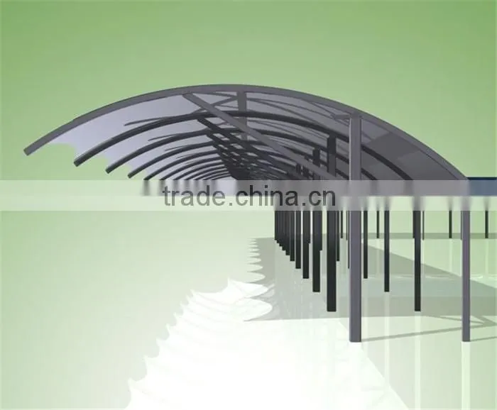 Long span stainless steel metal structure garage shed