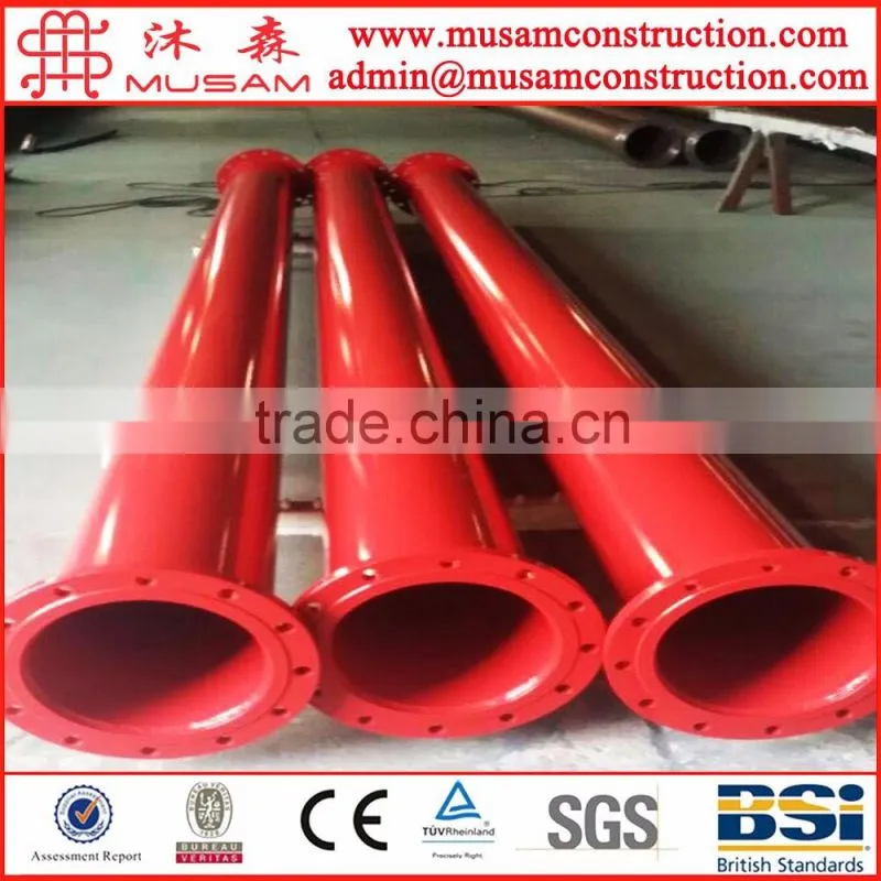 Red Lacquer Grooved Steel Pipe Powder coated for Fire Protection service