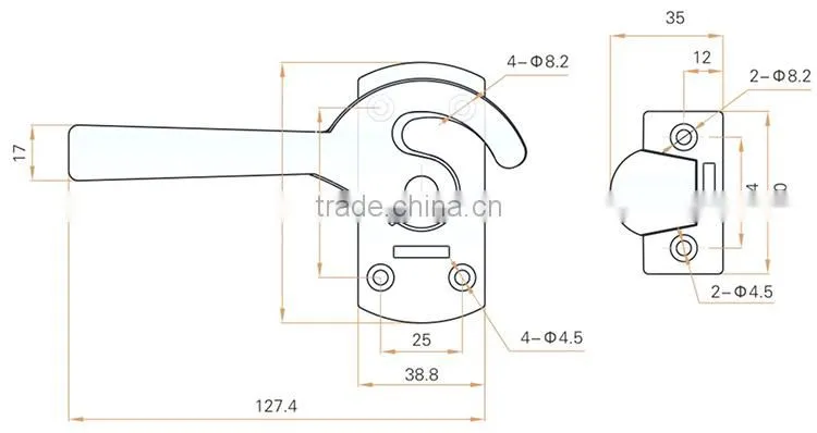 2015 FEILEI LS10 new products handle for distribution box