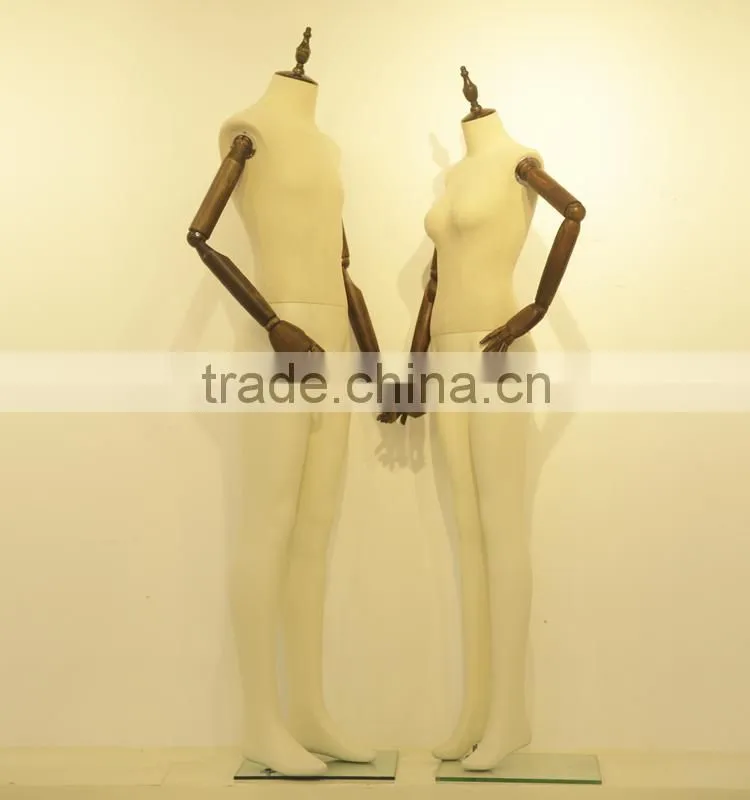 flexible male mannequin with neck cup