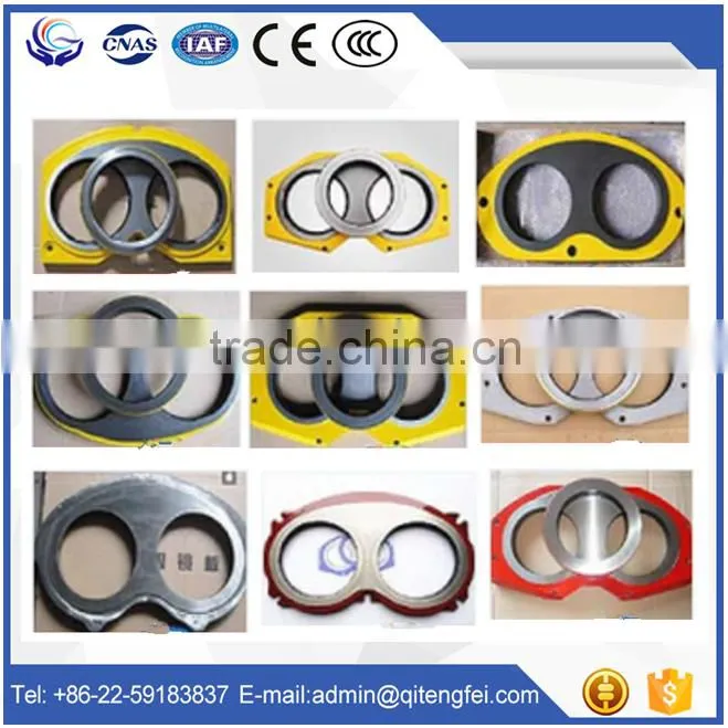 Putzmeister insert plate and wear ring for concrete pump