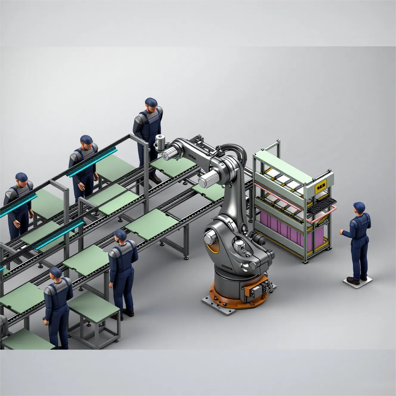 Computer Server Assembly Line, Production Line, Assembly Line, Assembly ...
