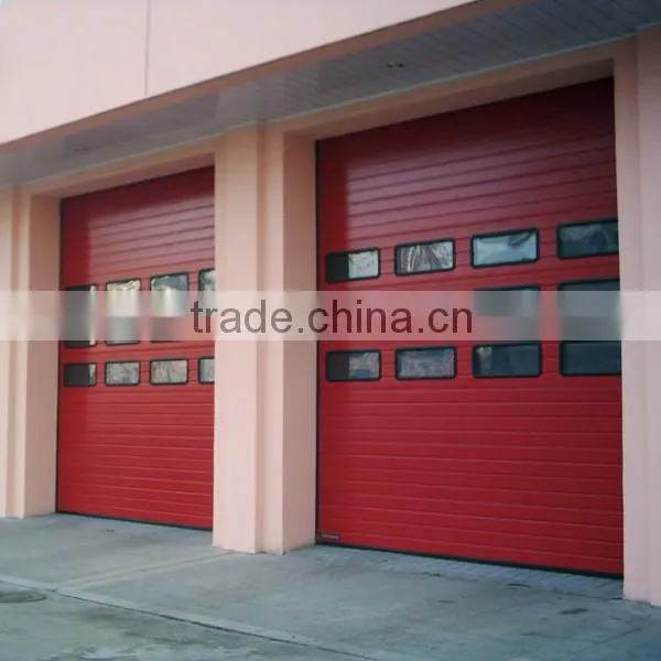 double-leafed sliding cold room door with stainless steel