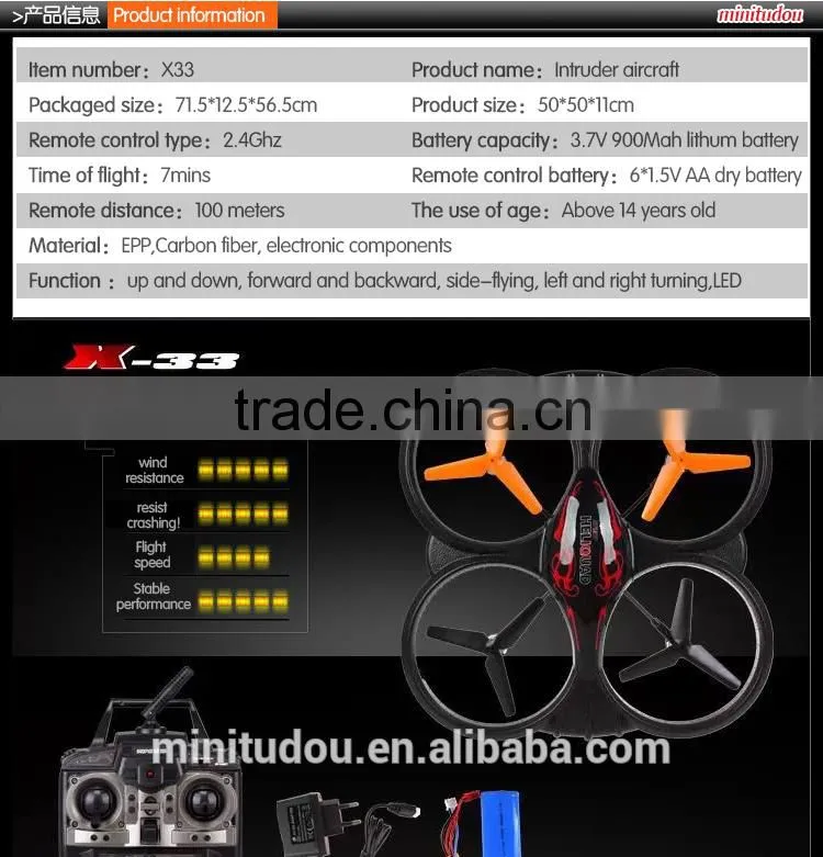 Large 60CM 2.4Ghz 4.5CH 6-AXIS RC Quadcopter RC drone quad copter