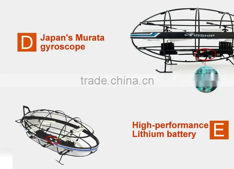 China Manufacture 3 Channel RC Flying Football with gyroscope RC Airship RC Helicopter