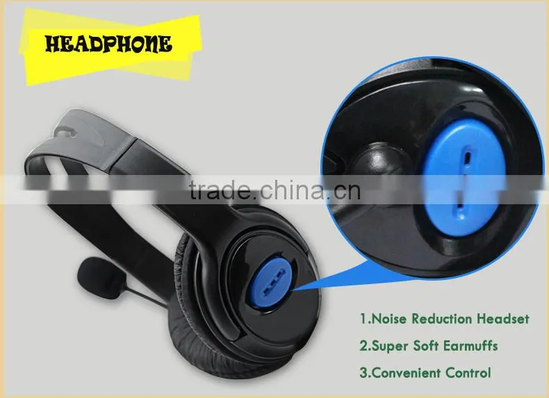 The most professional game accessories factory in china headphone for ps4 4.25 foot cable