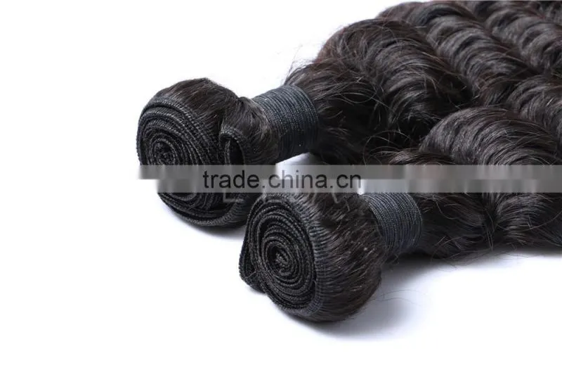100% deep wave virgin Brazilian hair weave wholesale