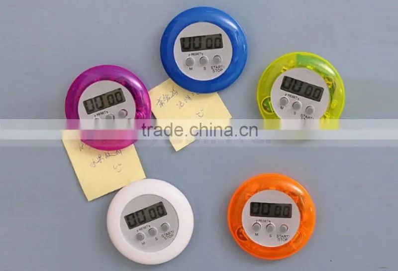 5 Color In Stock Yellow/Orange/White/Blue/Purple Factory Price Electronic Round Count Down Timer