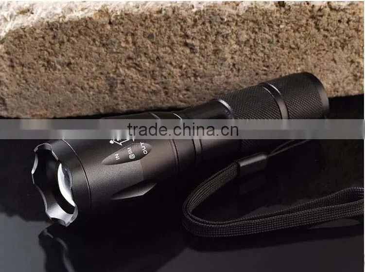 new arrival E T6 2000Lumens High Power LED 17 Torches Zoomable LED Flashlights torch light