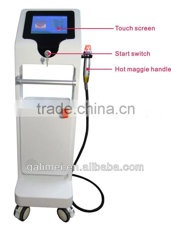 Super cold and heat hammer wrinkle removal/skin tightening thermal rf fractional machine