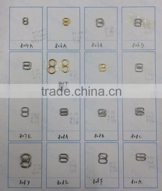 Metal Ring and Slider For Bra or Swimming wear -- MD4270
