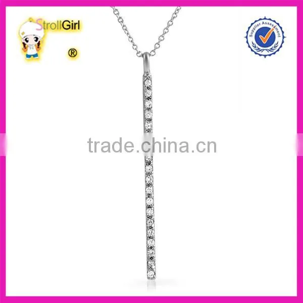 Wholesale CZ stone pave chain necklace S925 sterling silver infinity necklace