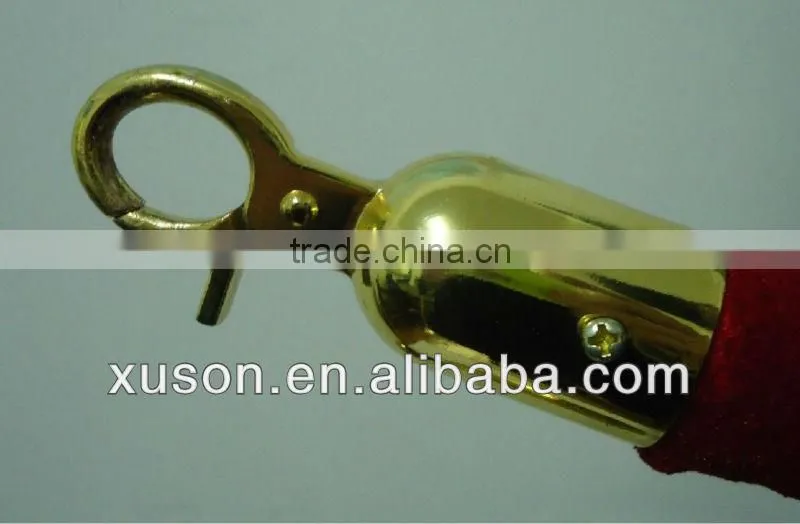 gold Round ball rope barrie with red carpet for wedding