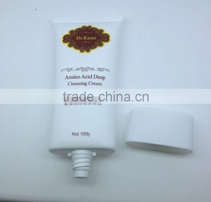 square cosmetic packaging with flip top cap for in sun protect lotion